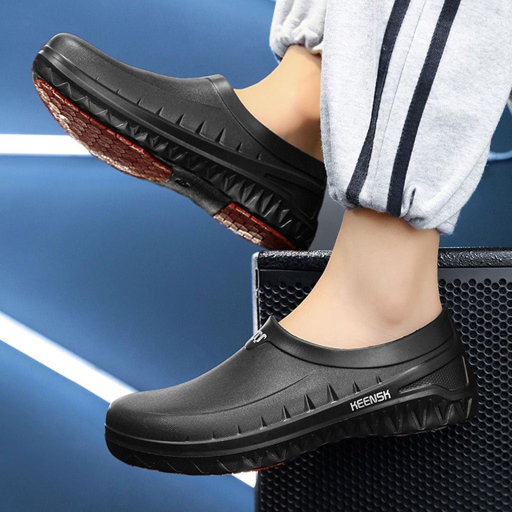 Women's Men's Work Clogs Kitchen Shoes Black