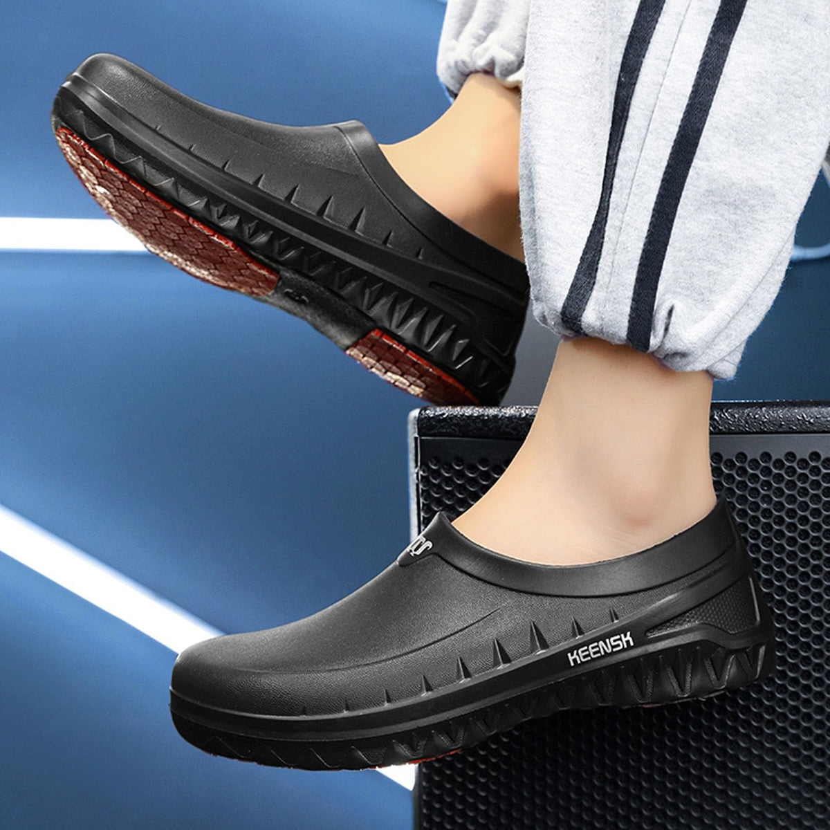 Women's Men's Work Clogs Kitchen Shoes Black