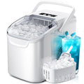 Countertop Ice Maker, 26Lbs/24H,2 Sizes of Ice, Self-Cleaning,White