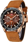 Watch for Men Sport Military Waterproof Chronograph Mens Watches Analog Quartz Big Face Classic Stylish Fashion