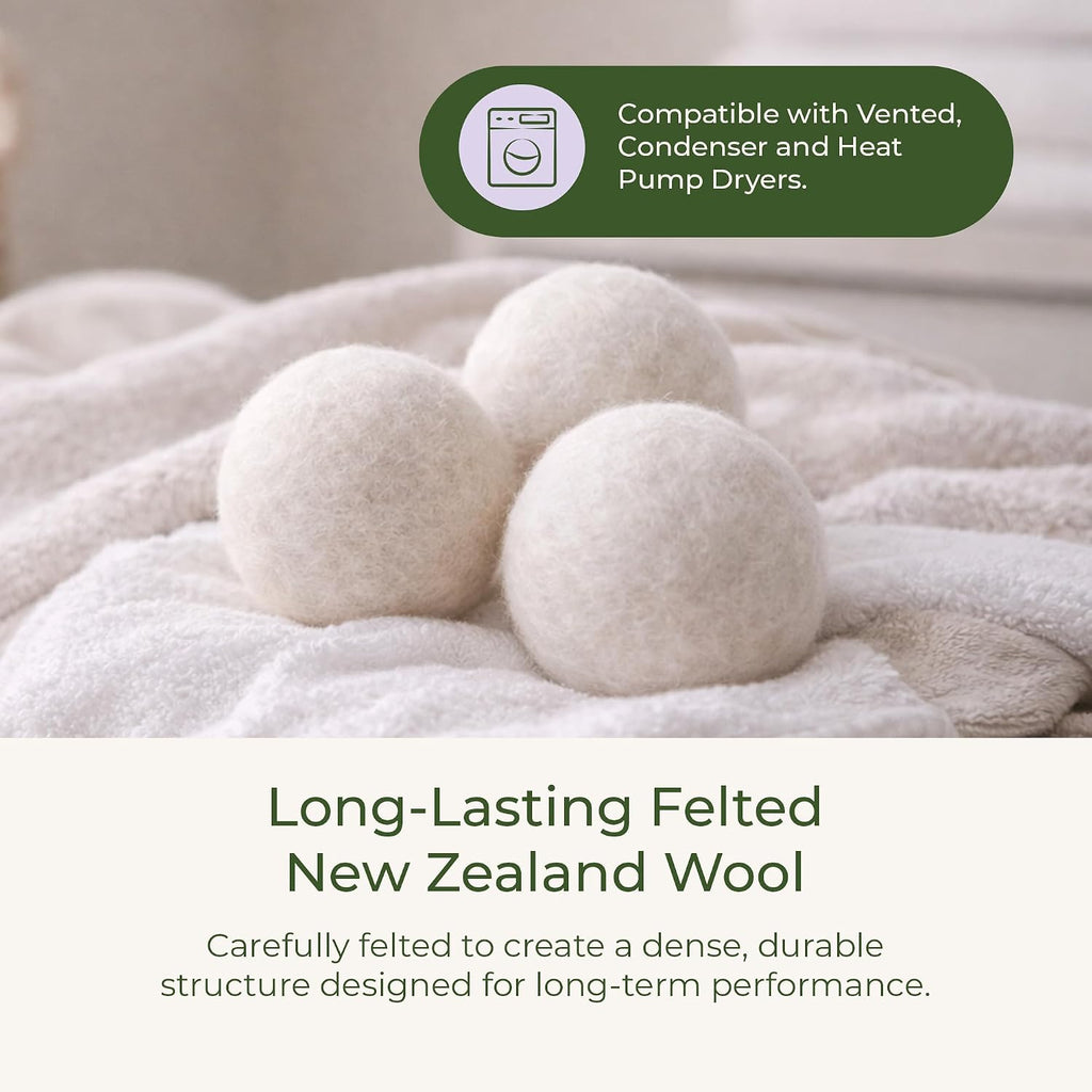 Wool Dryer Balls, 6 Pack