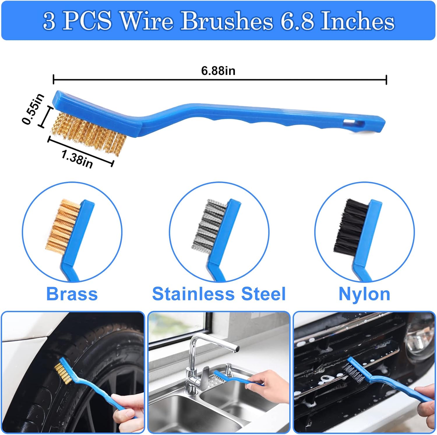 27Pcs Car Detailing Kit, Car Cleaning Kit, Car Detailing Brush Set, Drill Brush Set, Car Detailing Brushes, Car Wash