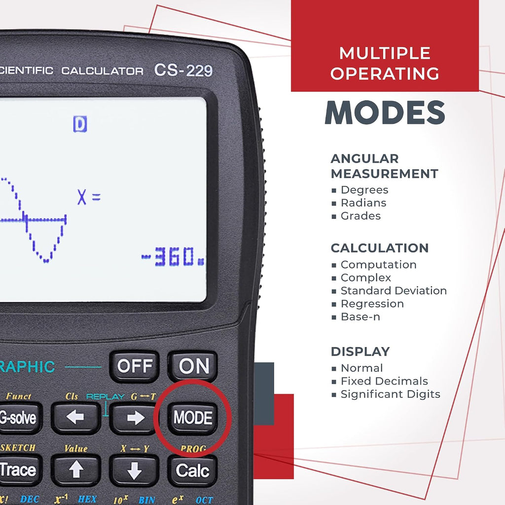 Scientific Calculators with Graphic Functions, Graphing Calculators with Multiple Modes, Scientific Calculators for