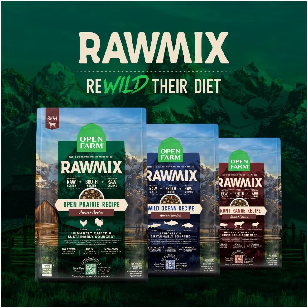 RawMix Ancient Grains Dry Dog Food, Front Range Kibble, 3.5lb Bag