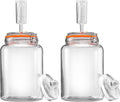 1 Gal Fermentation Kit, Jars, Weights & Airlocks, 2 Pack | Perfect for Sauerkraut, Kimchi, Kombucha and Pickles