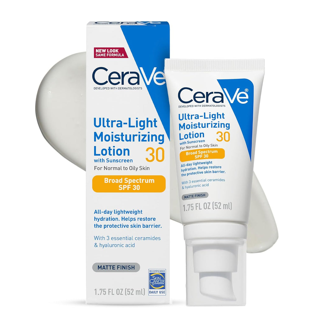 Ultra-Light Moisturizing Lotion SPF 30, Sunscreen for Face, 1.7oz