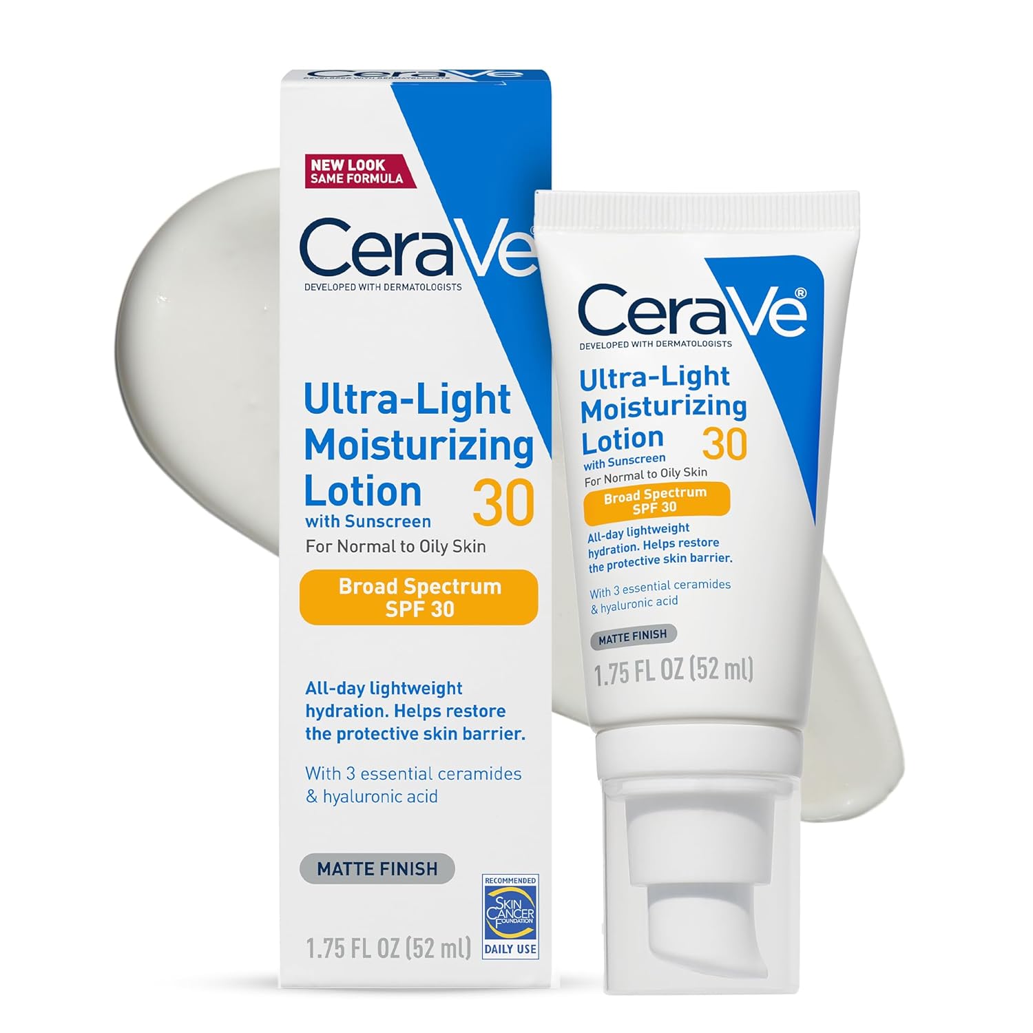 Ultra-Light Moisturizing Lotion SPF 30, Sunscreen for Face, 1.7oz