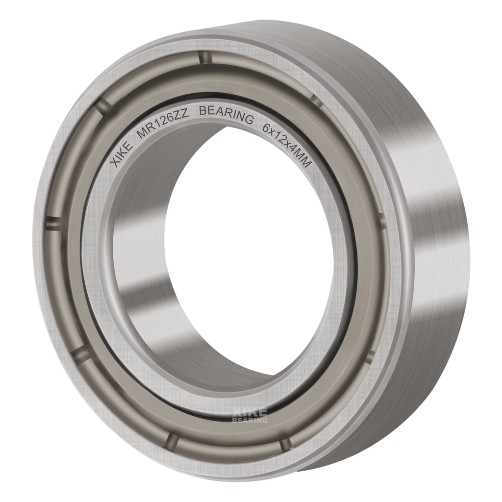 XIKE 10 Pcs MR126ZZ Bearings 6x12x4mm, Double Shield Seals Metal.