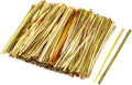 4 Inches Metallic Twist Ties for Bags Gold 2000pcs