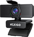 N60 Pro 4K Webcam for PC, 4K UHD Sony Sensor, Autofocus, 1080p 60 fps, Noise-Canceling Mics, Privacy Cover