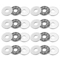 uxcell 8 Sets AXK0821 Thrust Needle Roller Bearings with Washers, ID 8mm