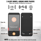 Restaurant Pager System,Touch Screen Keyboad Wireless Long Range Lineup Waiting Queue Signal, Guest Customer Calling
