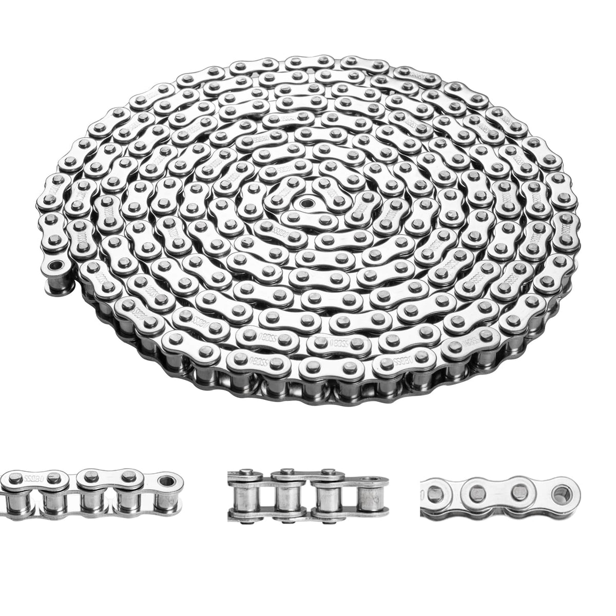 Gudwells Universal Heavy Duty 08B Stainless Steel Roller Chain 10 Feet