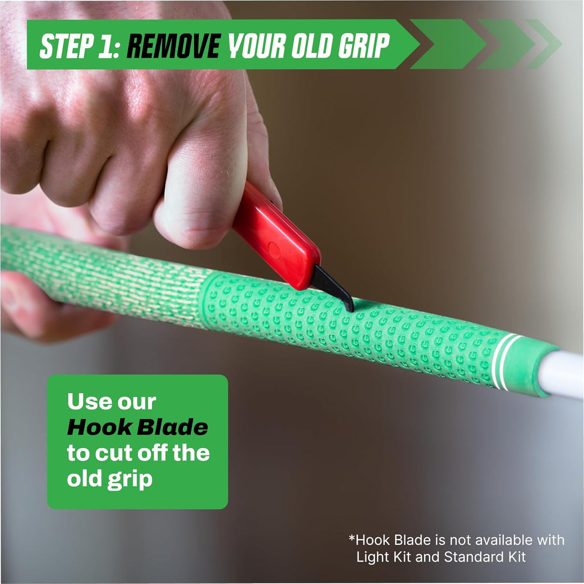 Golf Grip Kits for Regripping Golf Clubs - Professional Quality - Options Include Hook Blade, 15 or 30 Tape Strips, 5