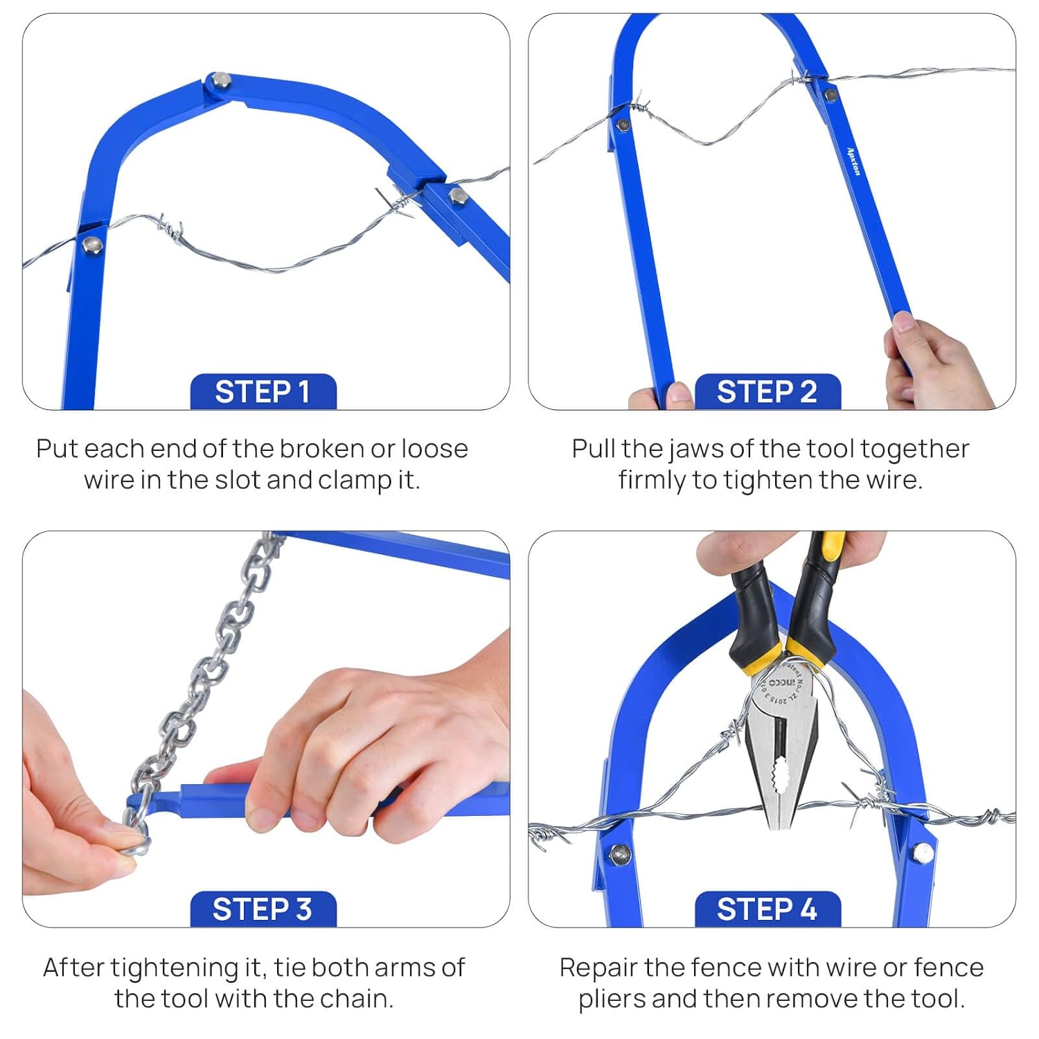 Fence Tightener, Heavy Duty Barbed Wire Fence Stretcher