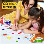 Yellow Color Coding Labels, 1000 Count 1 Inch Round Color Dot Stickers, 2 Rolls of 500 Blank Adhesive Circle Labels