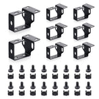 8 Pack Metallic Cable Manager D-Ring Hooks For Network Server Rack Cabinet, Cable Wire Management Bracket Mount Cords