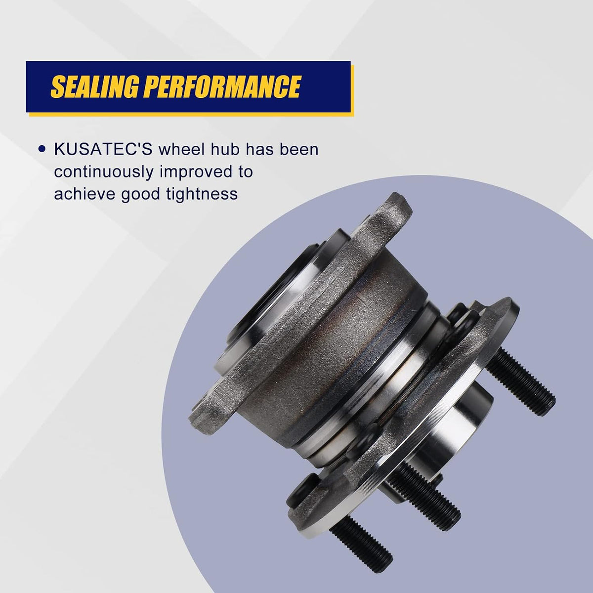 KUSATEC 512500 Rear Wheel Bearing and Hub Assembly
