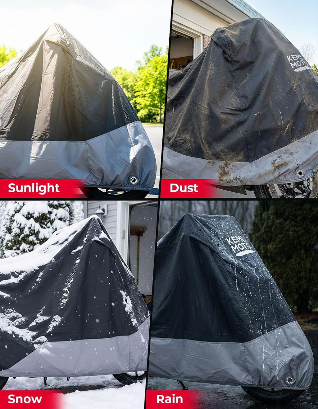 420D Heavy Duty Waterproof Outdoor Motorcycle Cover Side Top Box | Fit Adventure Fit For R1250 GS Tenere 700 KLR 650
