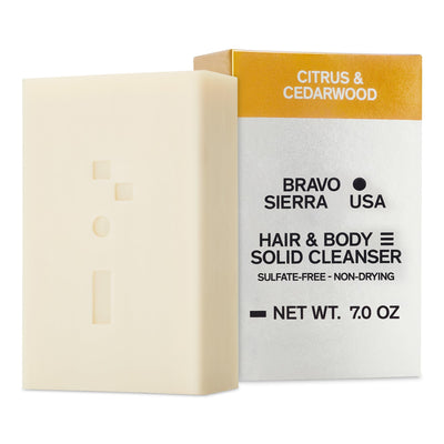 Shampoo & Soap Bar for Men - Citrus & Cedarwood, 7 Oz