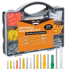 Wall Anchors Kit, 370 pcs, Picture Hanging Kit for Wall Decor