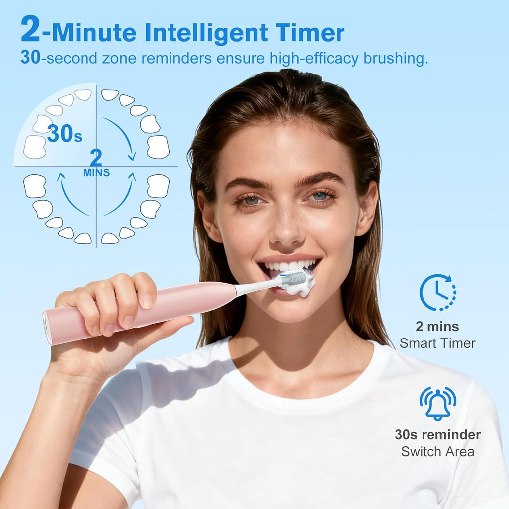2-in-1 Water Flosser & Electric Toothbrush Combo for Family Use – Portable Oral Care Kit with Multiple Modes,Large