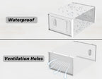 Clear Shoe Storage Boxes, Stackable Shoe Organizer for Closet