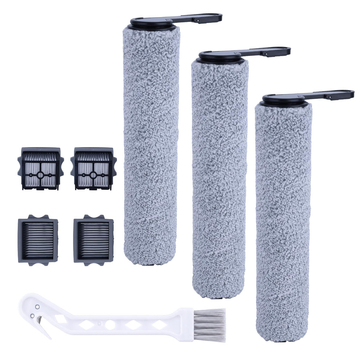 XIHIRCD 8pcs Roller Brush & Filter Replacement Parts Compatible with Tineco