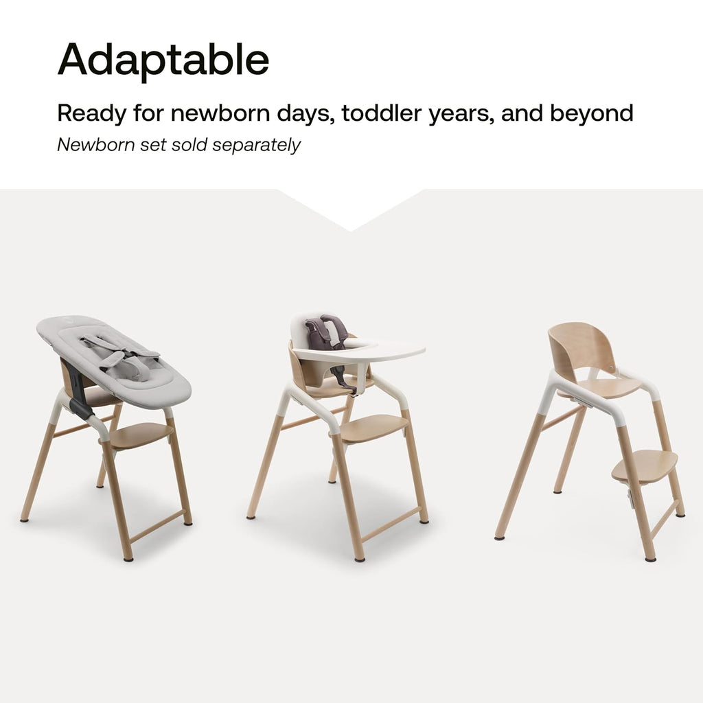 Giraffe Wooden Baby High Chair – Adjustable in 1 Second, Ergonomic Easy-Clean Highchair, Suitable from Birth (Newborn
