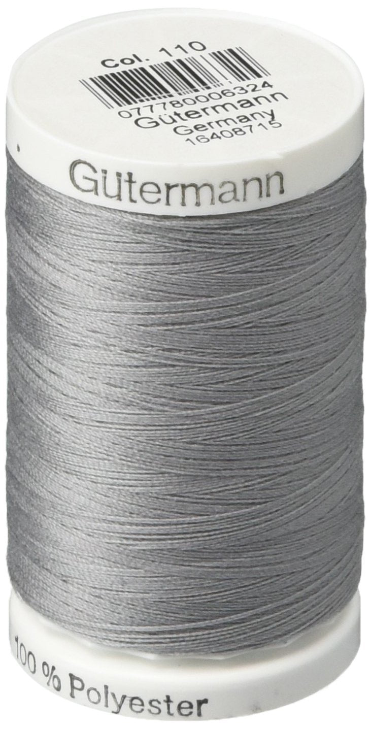 Gutermann Sew-All Thread, 547-Yard, Slate (3 Pack)