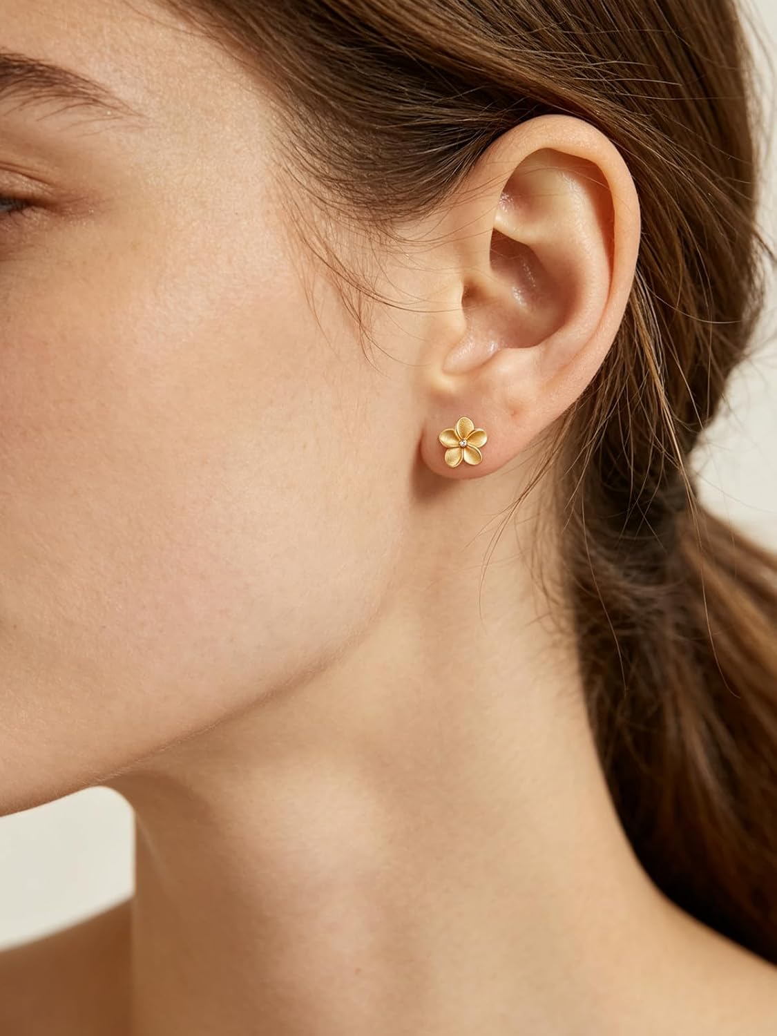 925 Sterling Silver Stud Earrings for Women Small Flower Earrings
