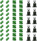 50PCS Connector Clip Set for 11mm Plant Trellis Gardening Stakes | Include A-Type Connecting Pipe, Joint Buckle Clip
