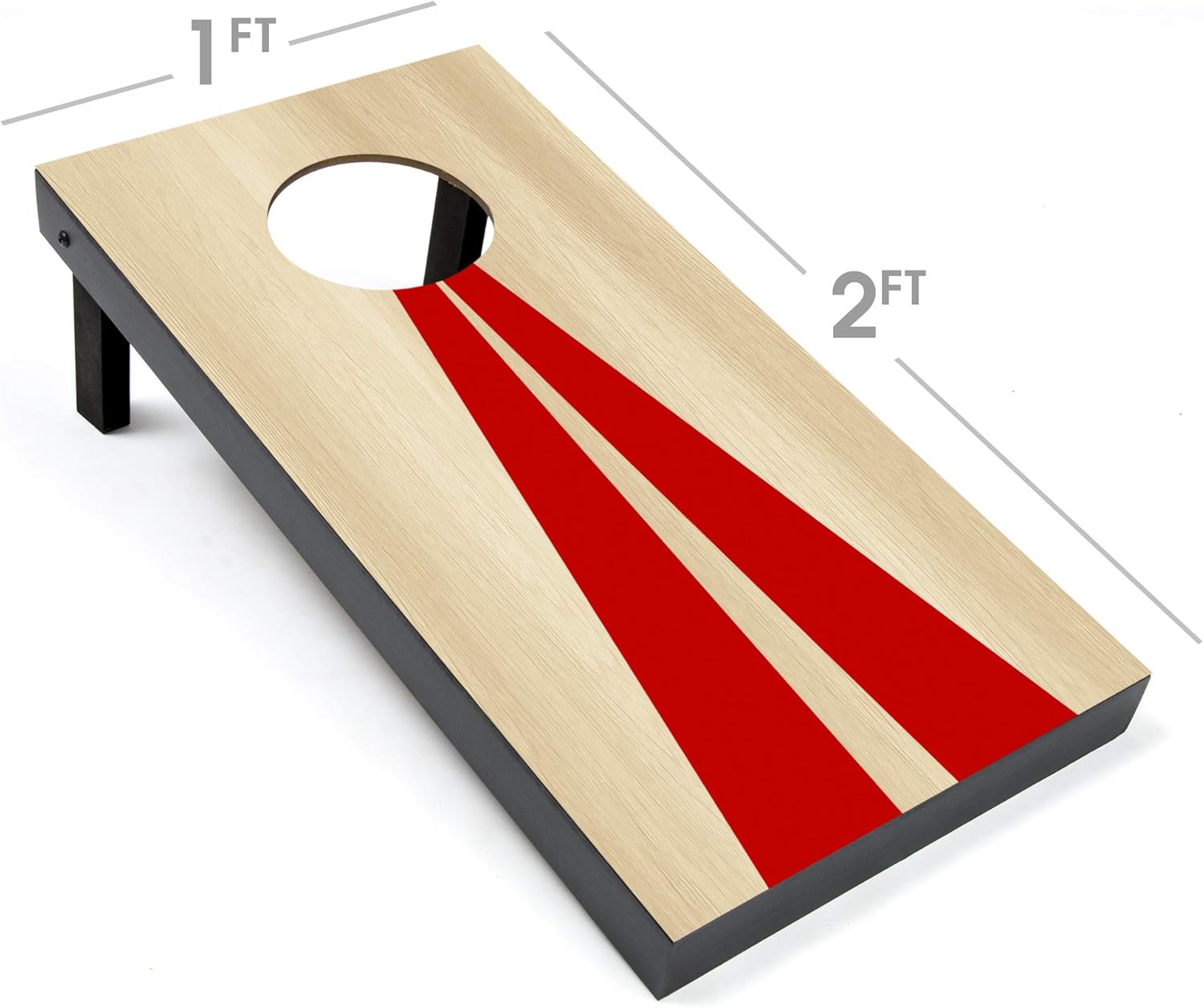 2 ft x 1 ft Portable Size Cornhole Set - Ready To Play with 6 Bean Bags and 2 Conrhole Boards - Great for Indoor