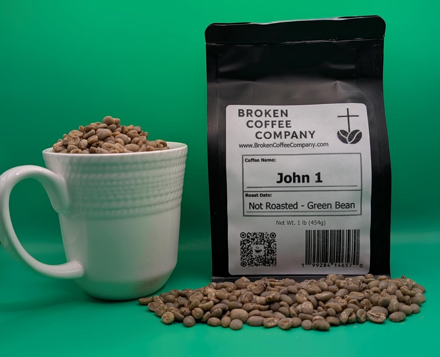 John 1 Green Coffee Beans - Indonesian Unroasted Coffee Beans for Home Roasting | Fruity & Nutty Premium Single