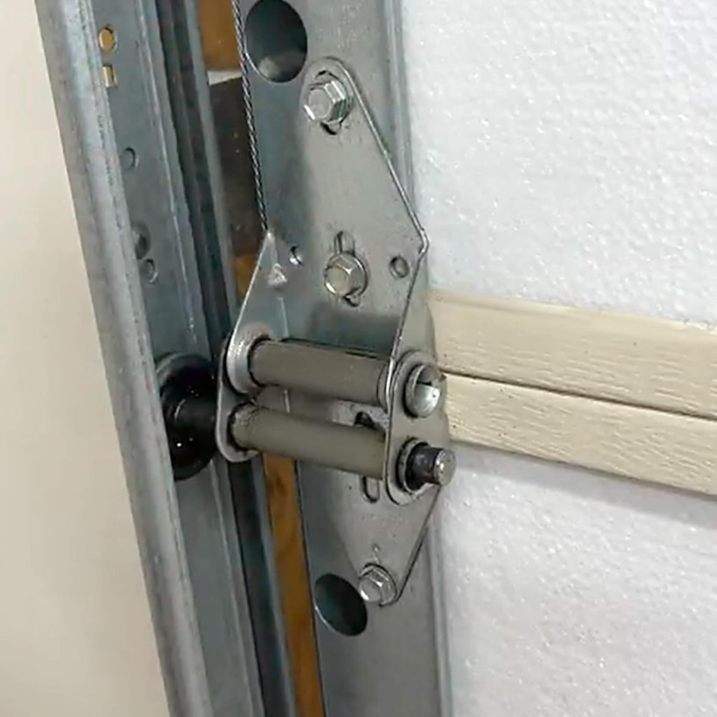 2 Packs Garage Door Hinges #2 with Galvanized Finish - Heavy Duty 14 Gauge Steel, Suitable for Residential/Light