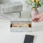 Magnetic Decorative Storage Boxes, Set of 3, Ethereal Blossom