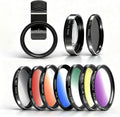 10 in 1 Phone Camera Lens Kit, 52mm Clip-on Glass CPL Polarizing Lens for iPhone with 10 x Macro Lens, 7 Color Lens
