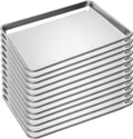12 Pack Half Size Baking Sheet Pan, Aluminum Commercial 18" x 13"