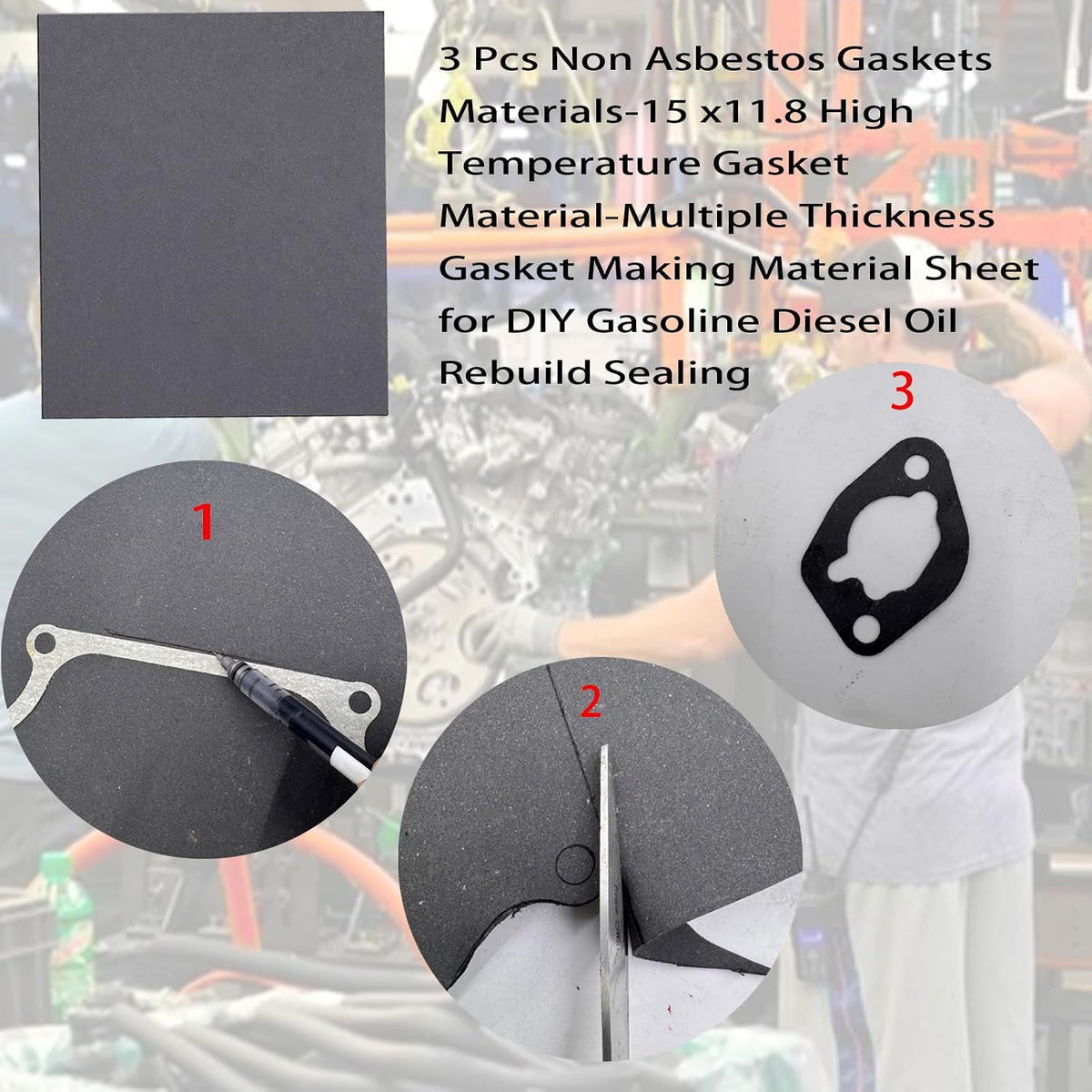 DVBB Gaskets Material Non Asbestos Materials-15 x11.8 in Gasket Material