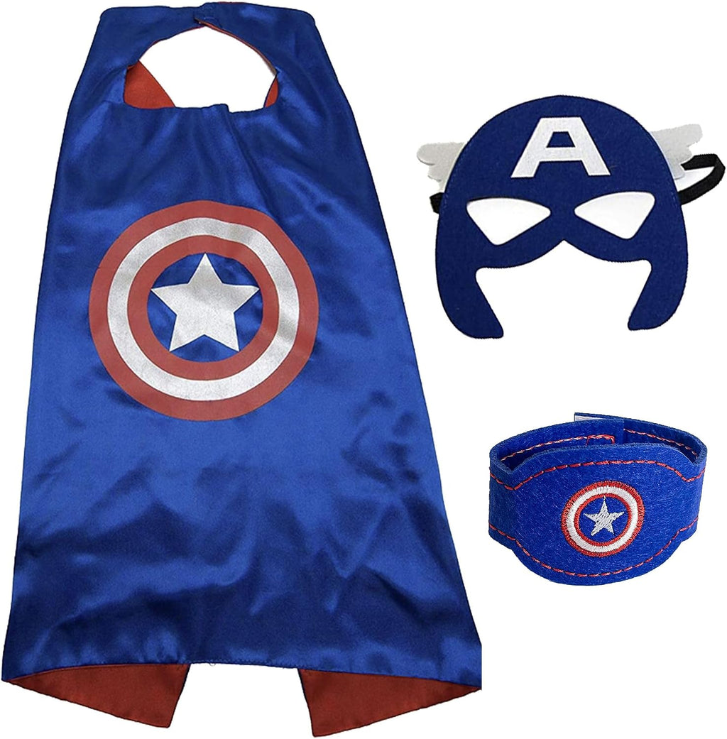 Superhero Capes and Masks for Kids - Satin Capes and Felt Masks for Boys