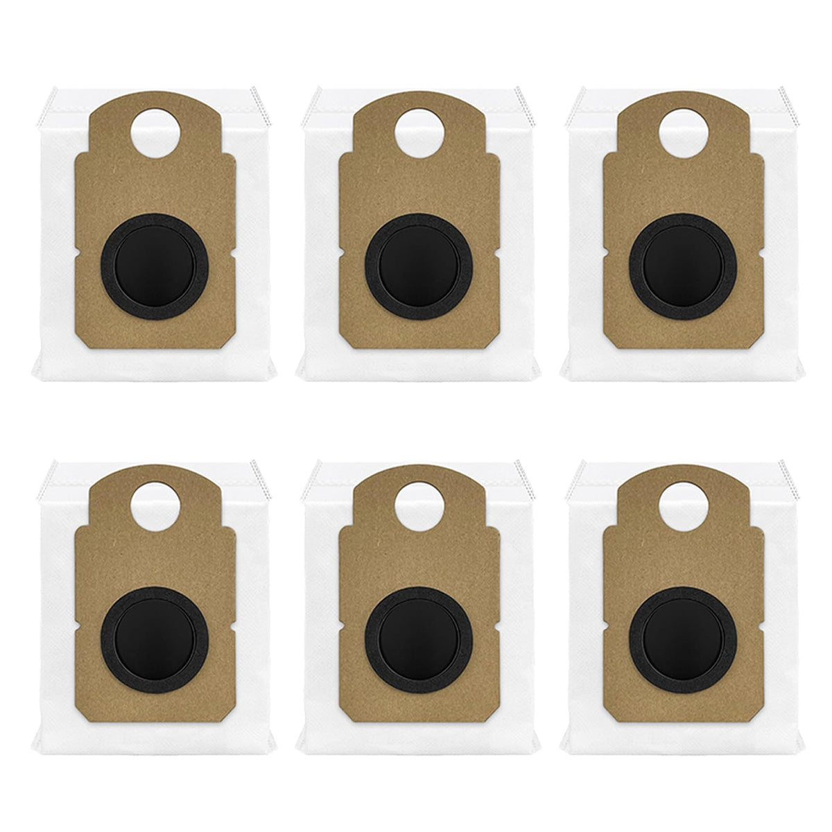 6 Pack Dust Bags for Dyson V10 Konical & Optic Auto-empty Dok