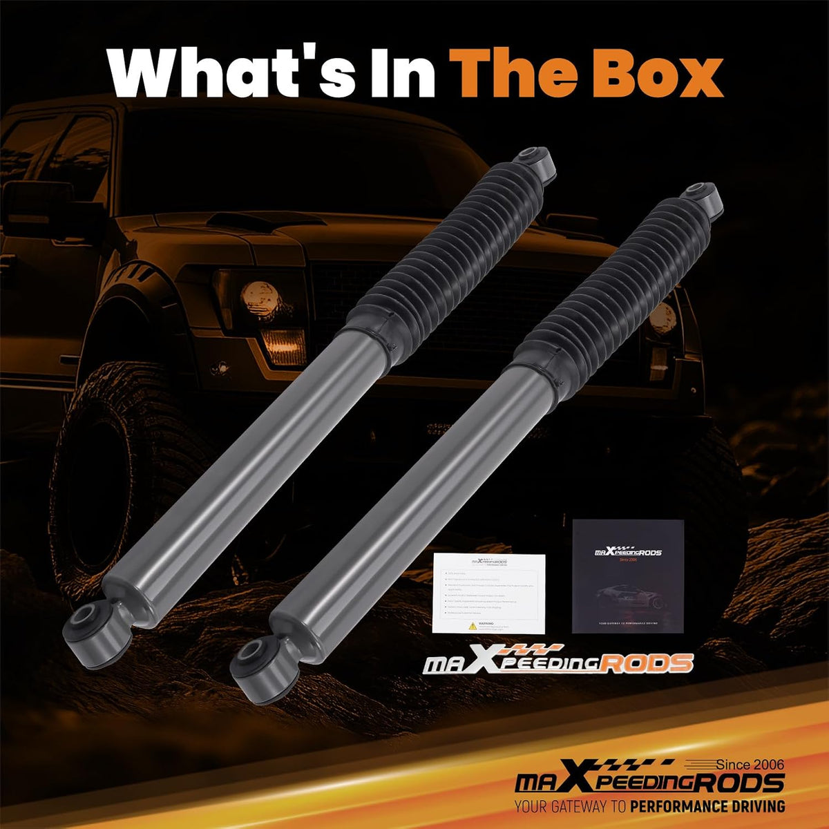 maXpeedingrods 0-3" Rear Shocks for Dodge Ram 2500 2WD/4WD 2003-2013