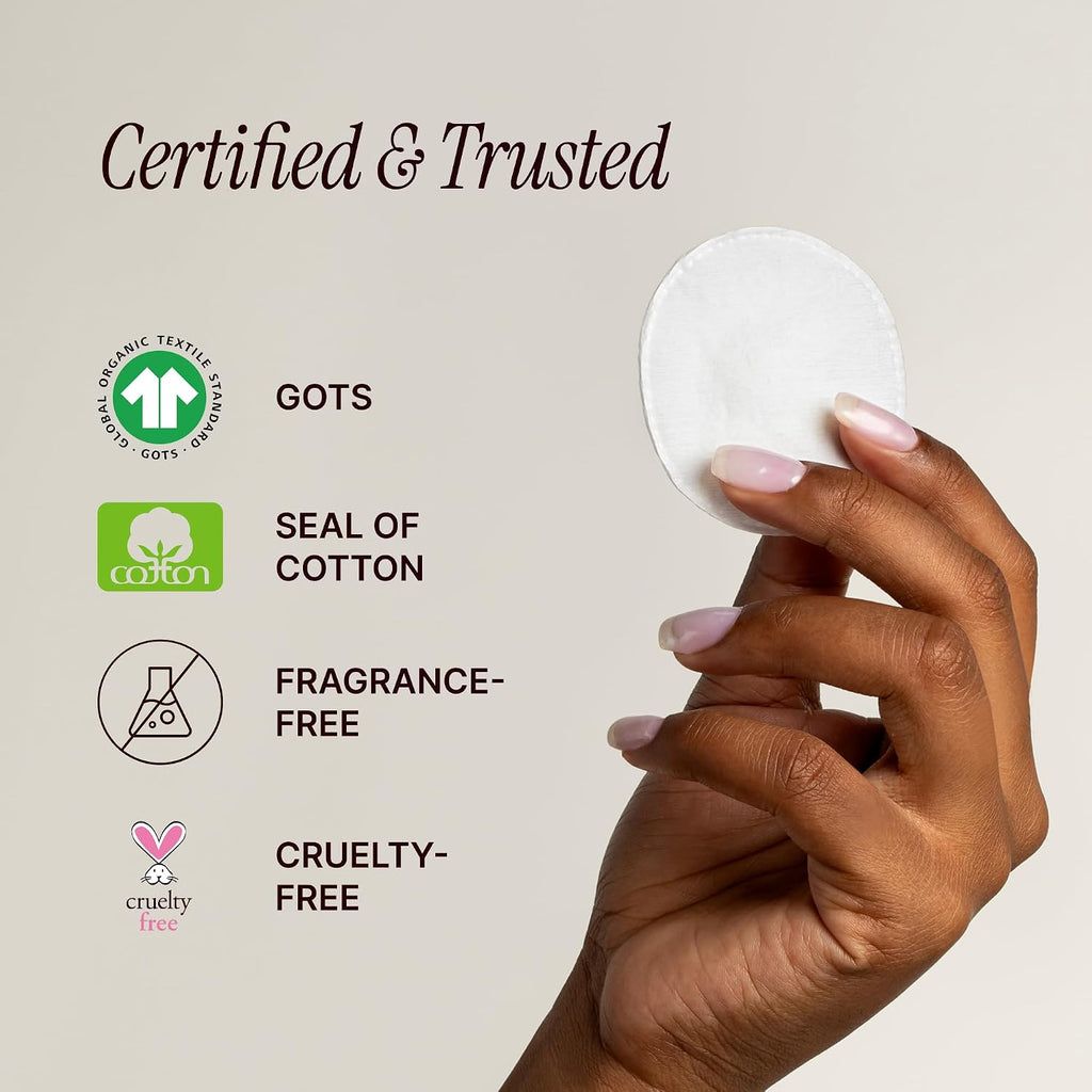 Organic Cotton Rounds, 100% Pure Makeup Remover Face Pads, 400ct