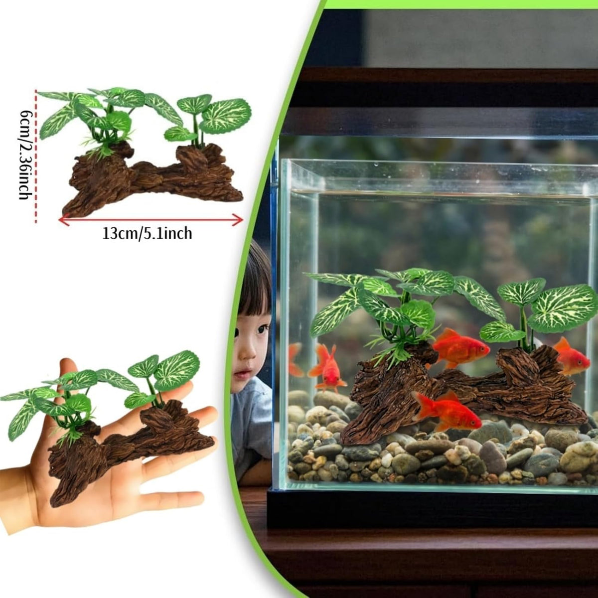 Small Driftwood Aquarium Decor，Aquarium Driftwood Fish Tank Decor