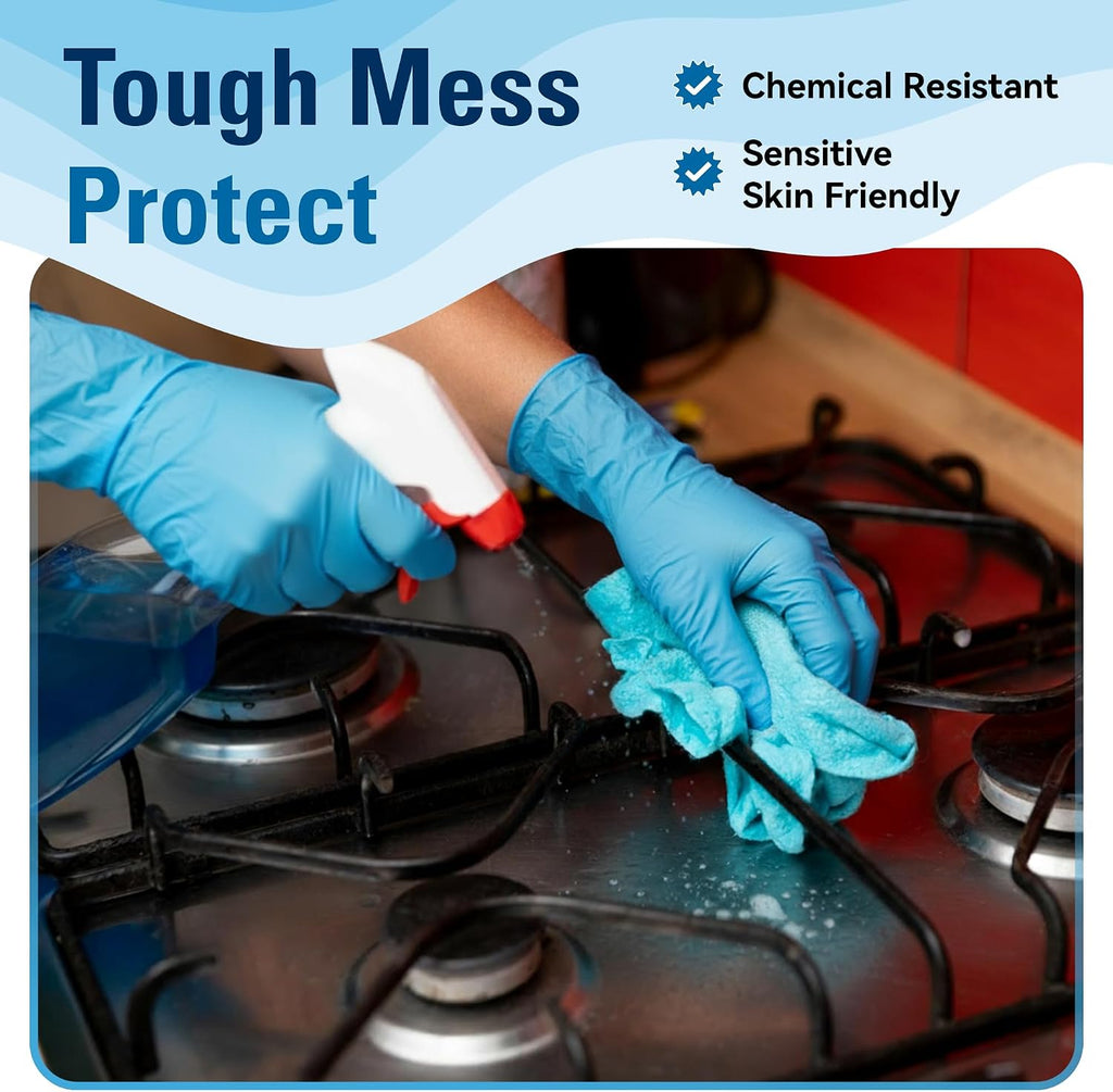 Food Safe Disposable Gloves Latex Free, Blue