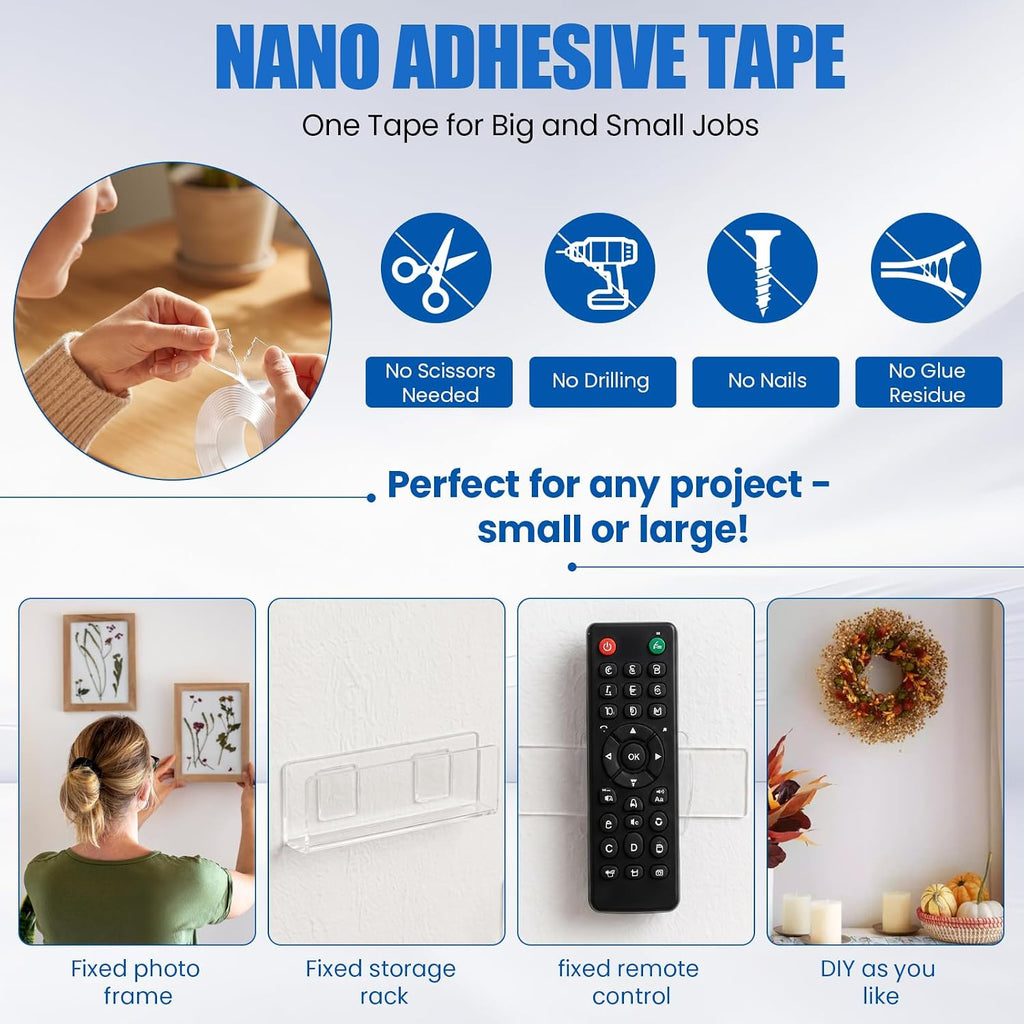 Double Sided Tape Heavy Duty, Water-Resistant Mounting Tape(16.4ft )