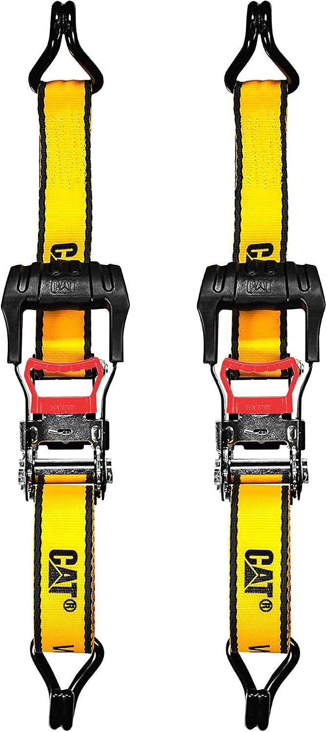 2 Piece Ratchet Tie Down Set with Soft Loops - 16 Feet x 1-1/2 Inches (1000/3000 lbs) - 980063N