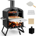 Outdoor Pizza Oven Wood Fired, 2-Layer Outside Pizza Maker