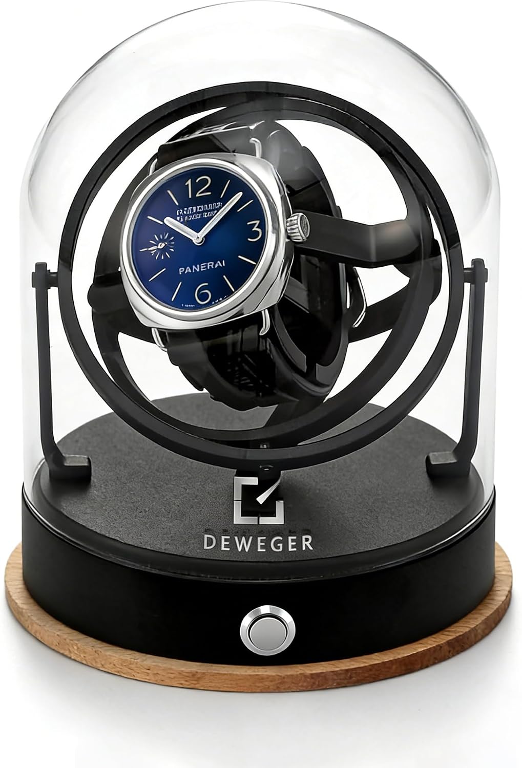Orbit Single Watch Winder for Mechanical Watch Quiet Motor Fit Lady Man for Rolex and Most