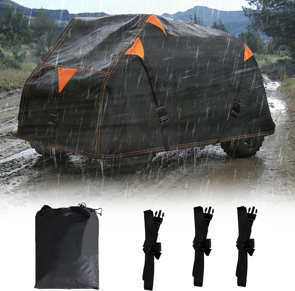 900D ATV Cover Outdoor Storage with Vents for Polaris Sportsman 500 550 | 91'' Large ATV Covers with 3 Wind-Proof